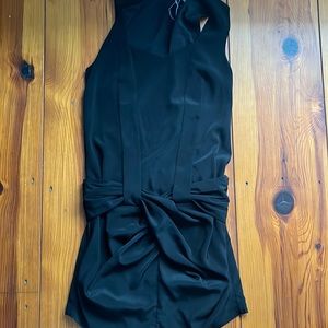All Saints drop waist black dress